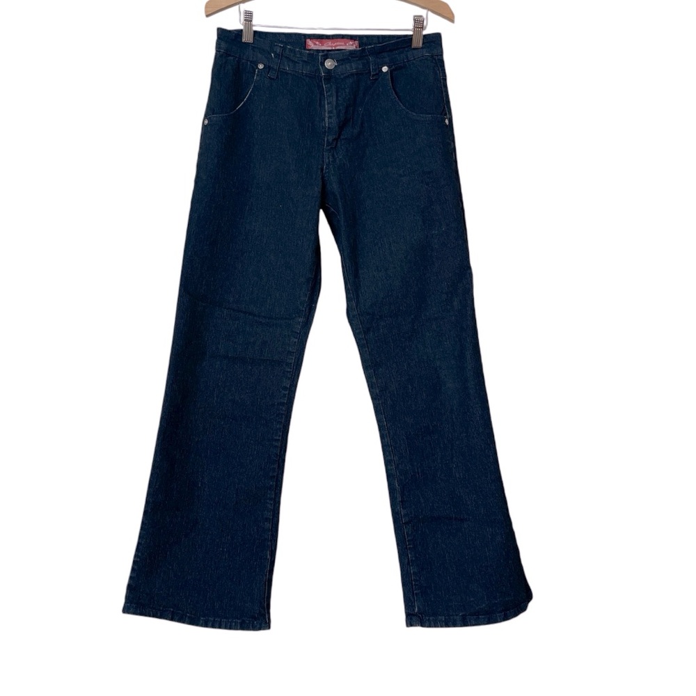 Cos Jeans Dark Wash Embellished Mid Rise Bootcut Jeans 8P Vintage Y2K